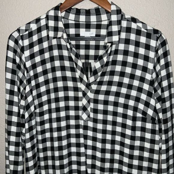J.Jill Gingham Shirt Dress size S - Picture 4 of 9